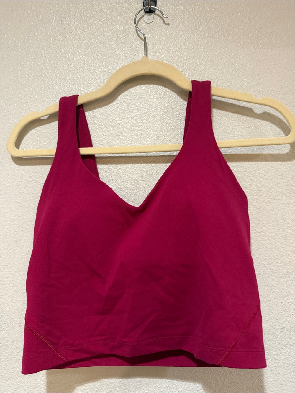 Lululemon Magenta Tank sports Bra